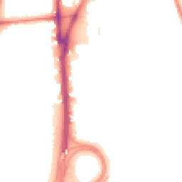 Night-time road noise heatmap for L5 5BE