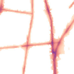 Night-time road noise heatmap for L5 7SQ