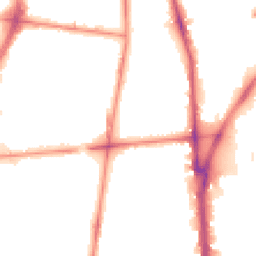 Night-time road noise heatmap for L5 7TY