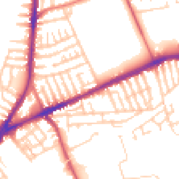 Daytime road noise heatmap for L9 0ED