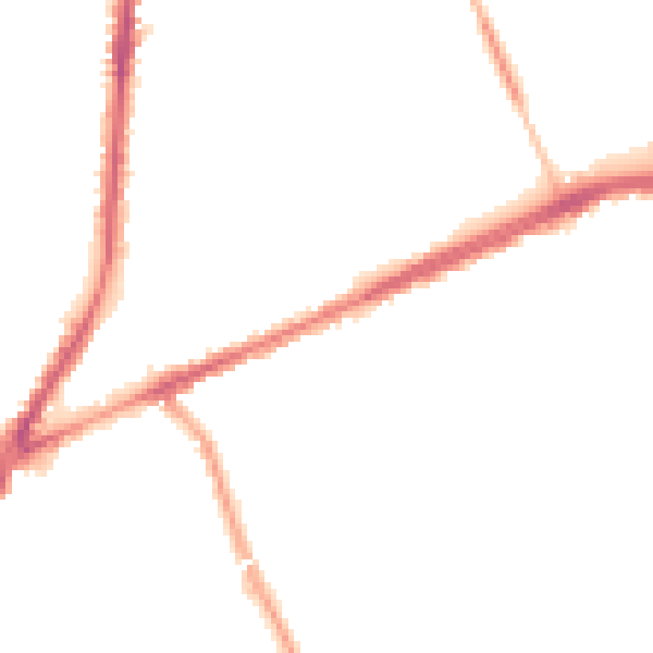 Night-time road noise heatmap for L9 0EN