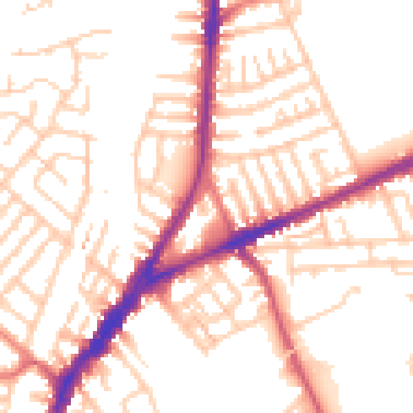 Daytime road noise heatmap for L9 0ET