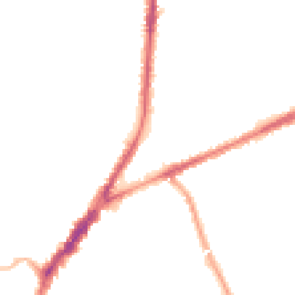 Night-time road noise heatmap for L9 0ET