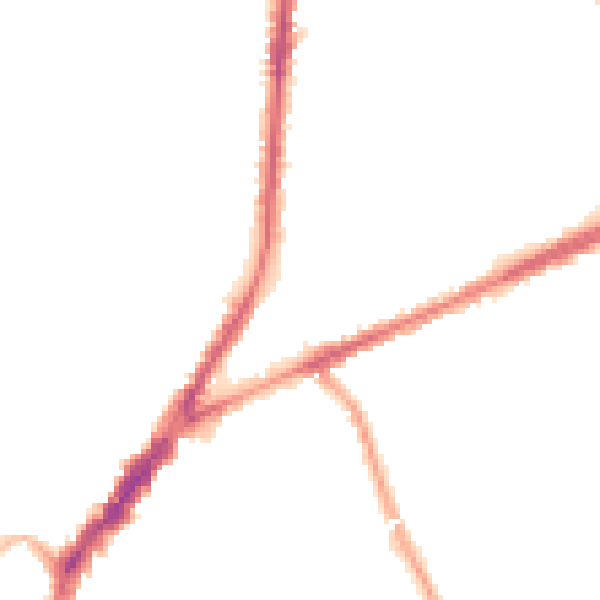 Night-time road noise heatmap for L9 0EX