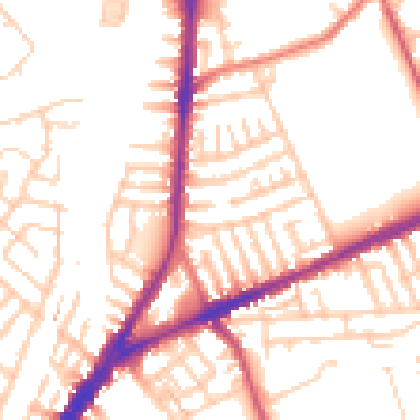 Daytime road noise heatmap for L9 0HD