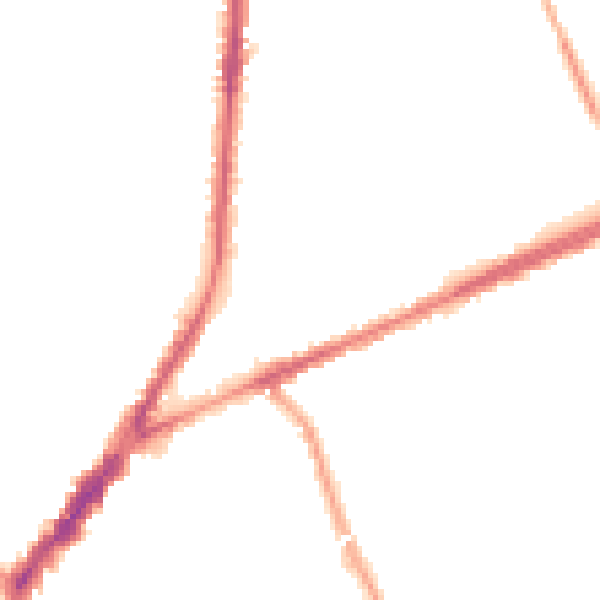 Night-time road noise heatmap for L9 0HF