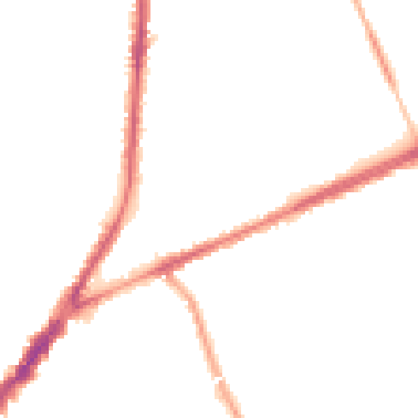 Night-time road noise heatmap for L9 0HJ