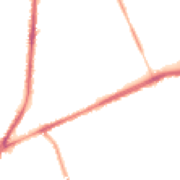 Night-time road noise heatmap for L9 0HR