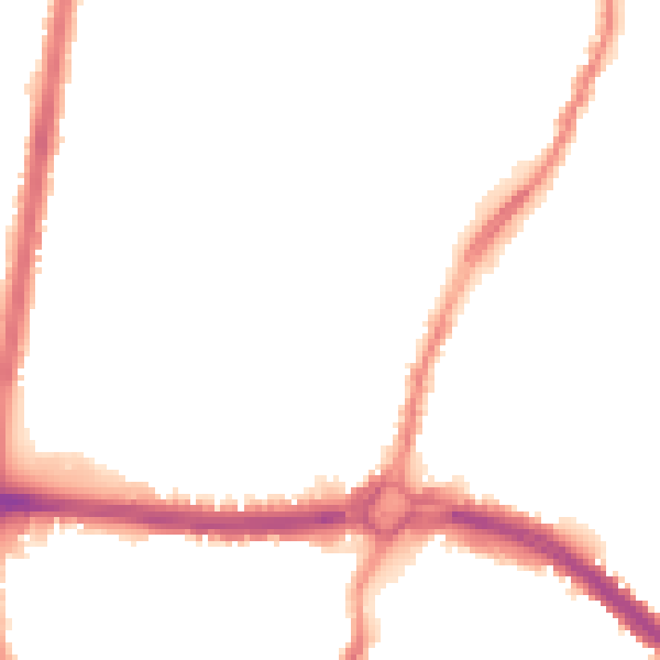 Night-time road noise heatmap for L9 1BA