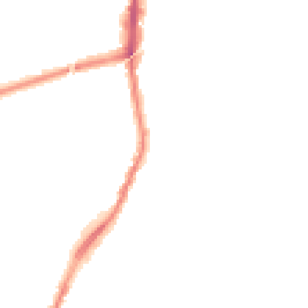 Night-time road noise heatmap for L9 1BX