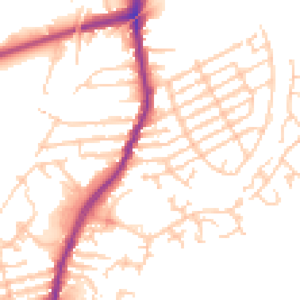 Daytime road noise heatmap for L9 1DP