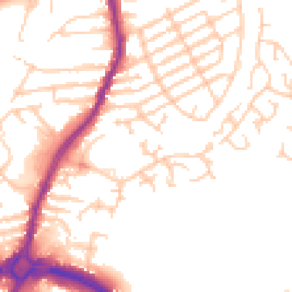 Daytime road noise heatmap for L9 1FB