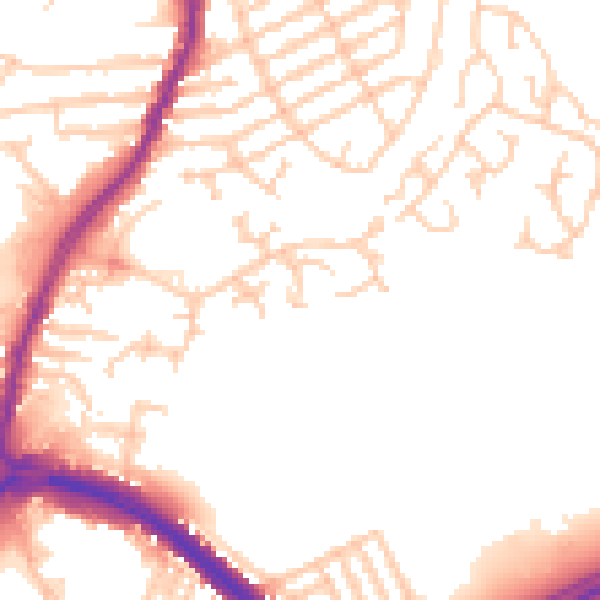 Daytime road noise heatmap for L9 1HH