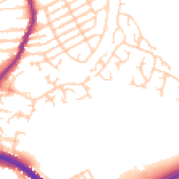 Daytime road noise heatmap for L9 1HN
