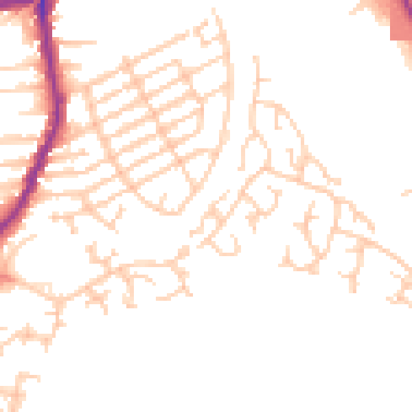 Daytime road noise heatmap for L9 1JW