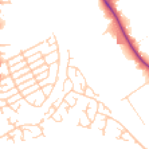 Daytime road noise heatmap for L9 1LA