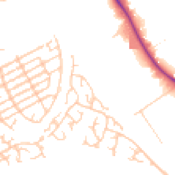 Daytime road noise heatmap for L9 1LD