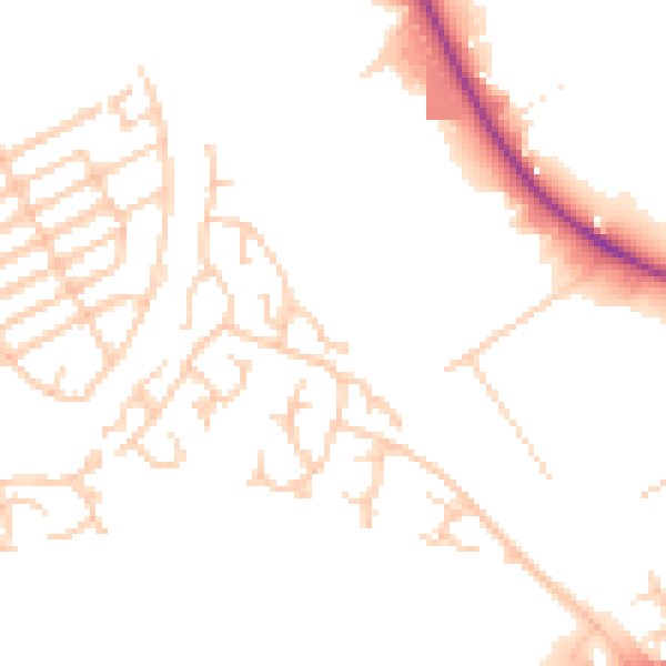 Daytime road noise heatmap for L9 1LG
