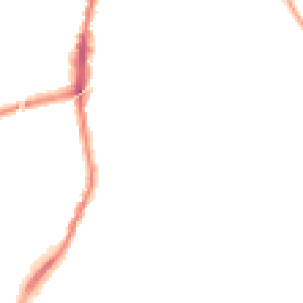 Night-time road noise heatmap for L9 2AA