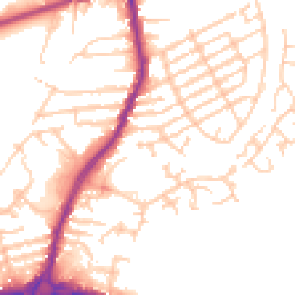 Daytime road noise heatmap for L9 2BF
