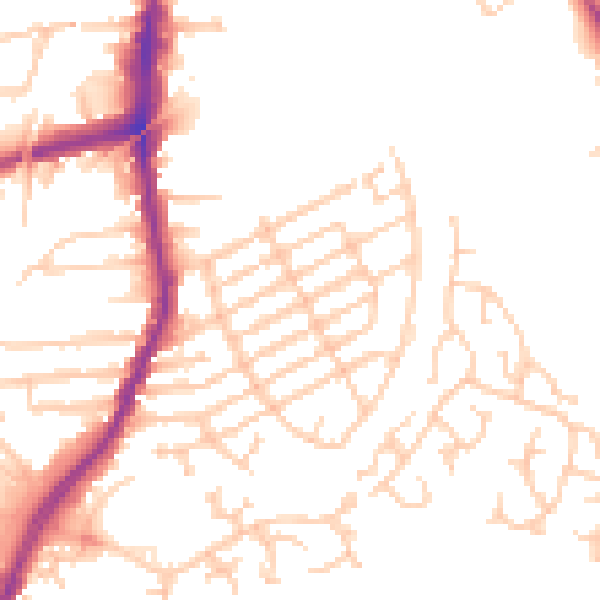 Daytime road noise heatmap for L9 2BH