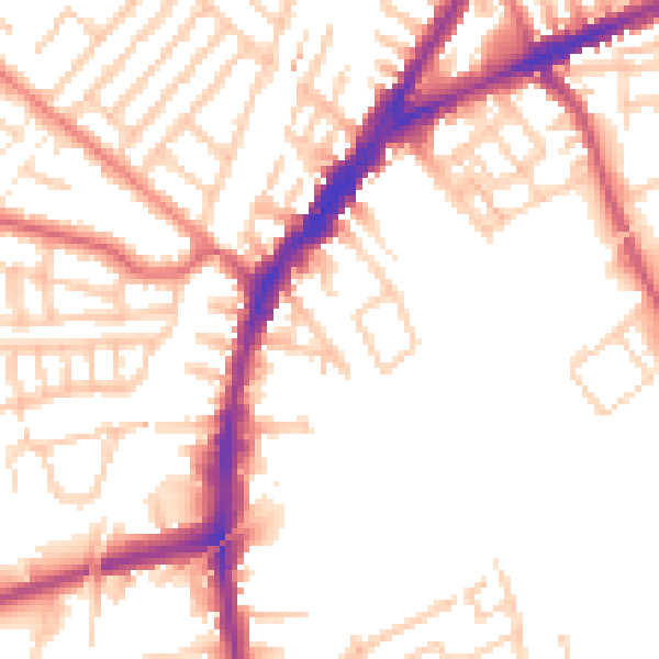 Daytime road noise heatmap for L9 2BY