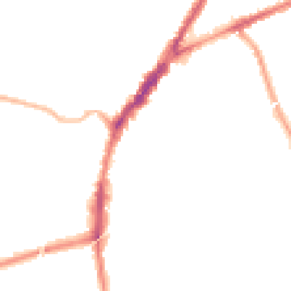 Night-time road noise heatmap for L9 2BY