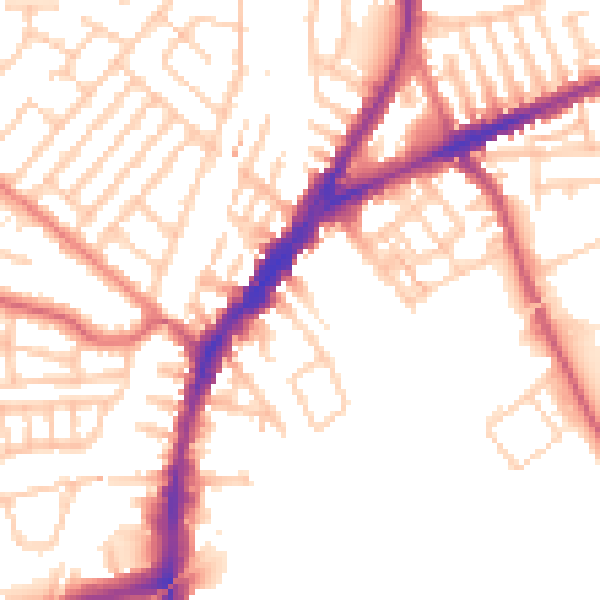 Daytime road noise heatmap for L9 2DB