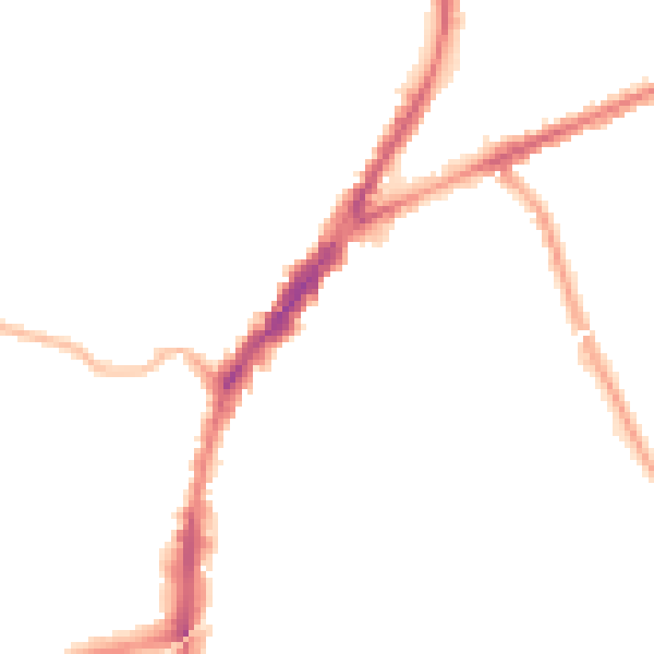 Night-time road noise heatmap for L9 2DB