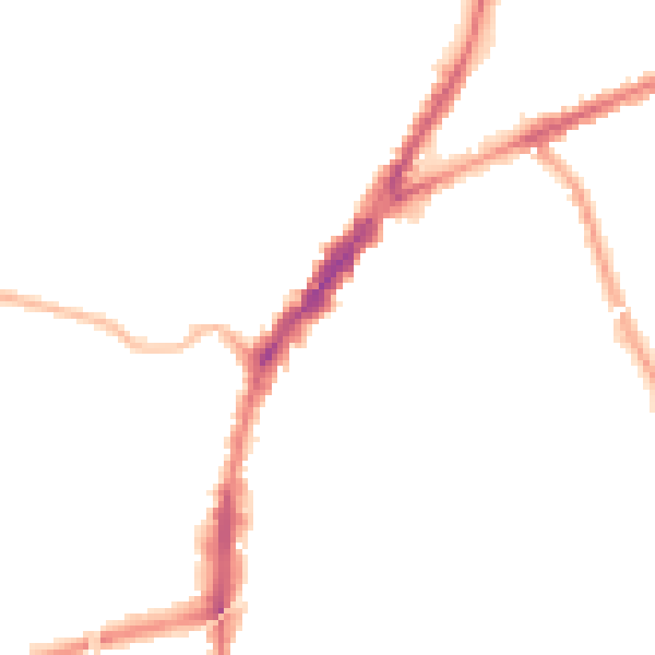 Night-time road noise heatmap for L9 2DG