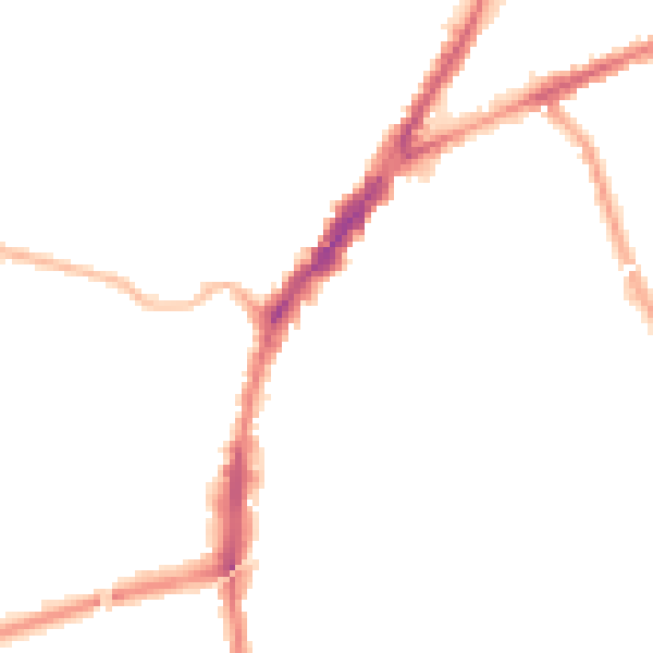 Night-time road noise heatmap for L9 2DR