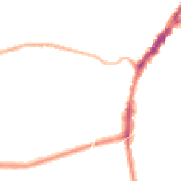 Night-time road noise heatmap for L9 3AH