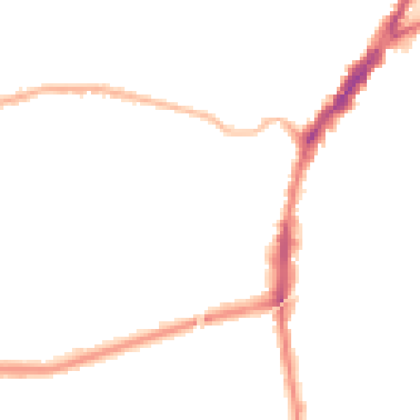 Night-time road noise heatmap for L9 3AL