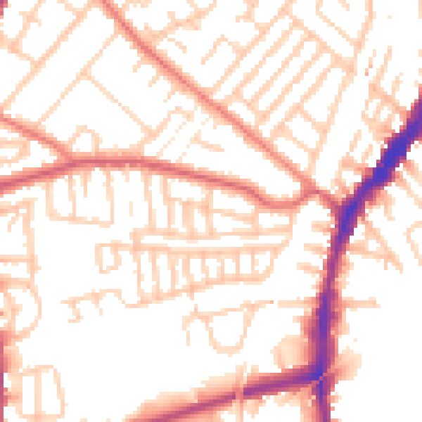 Daytime road noise heatmap for L9 3AT
