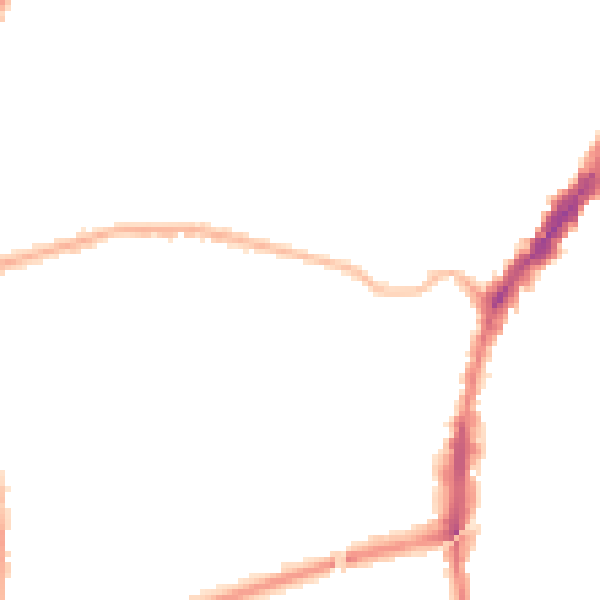 Night-time road noise heatmap for L9 3AT