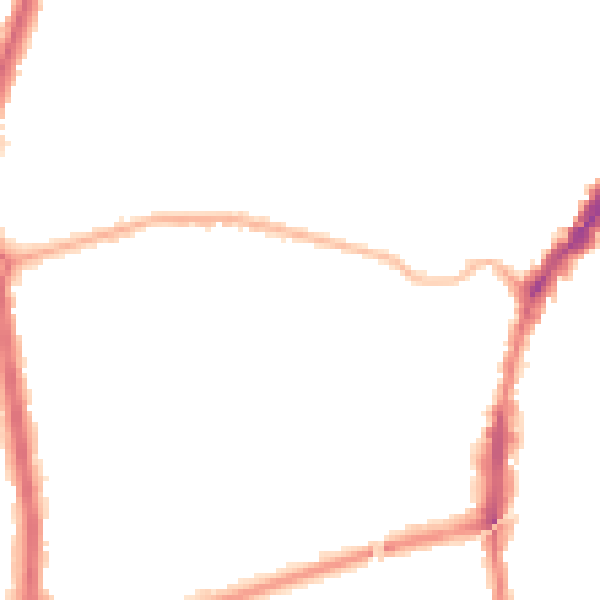 Night-time road noise heatmap for L9 3AU