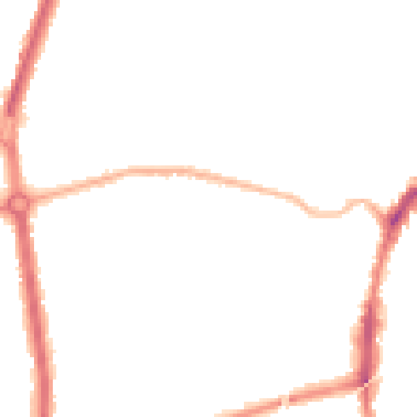 Night-time road noise heatmap for L9 3BW