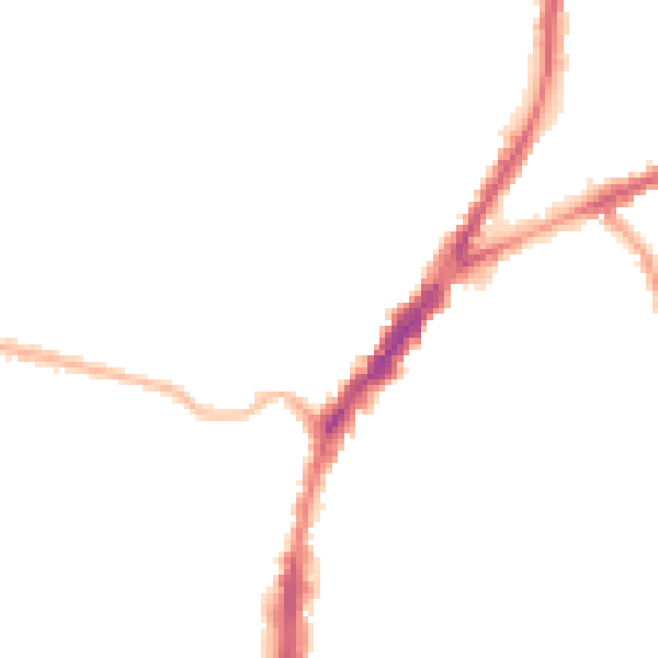 Night-time road noise heatmap for L9 4RB