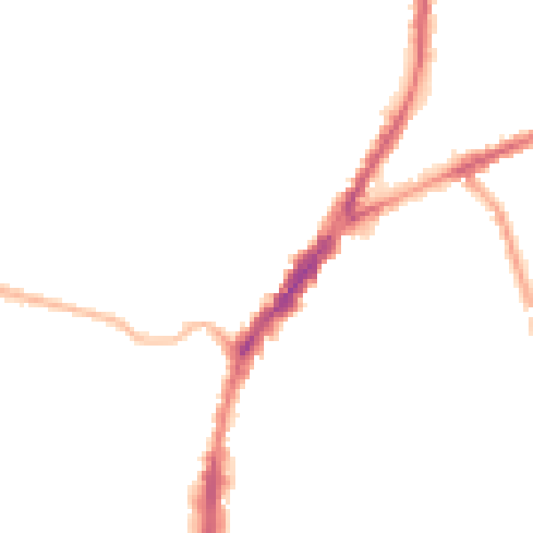 Night-time road noise heatmap for L9 4RJ
