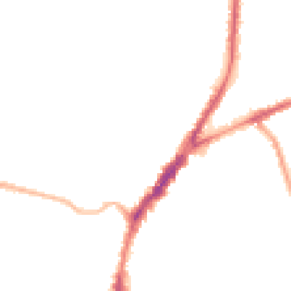 Night-time road noise heatmap for L9 4RU