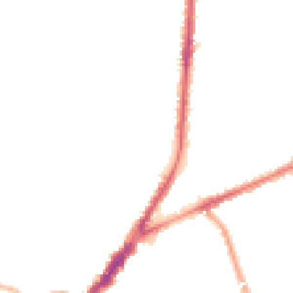 Night-time road noise heatmap for L9 4SD