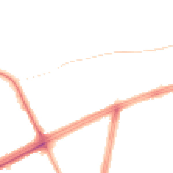 Night-time road noise heatmap for L9 6BG