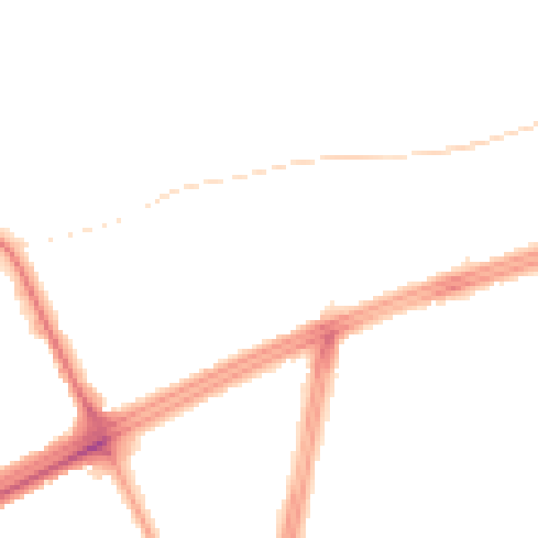 Night-time road noise heatmap for L9 6BJ