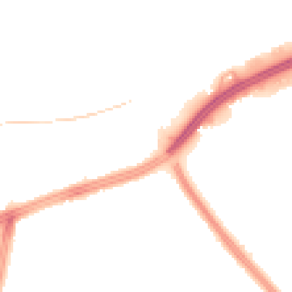 Night-time road noise heatmap for L9 6DH
