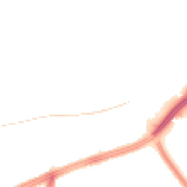 Night-time road noise heatmap for L9 6EB