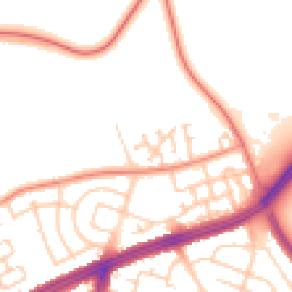 Daytime road noise heatmap for L9 6ED