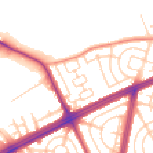 Daytime road noise heatmap for L9 6ES
