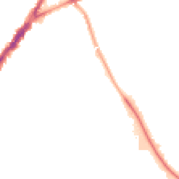 Night-time road noise heatmap for L9 7AH