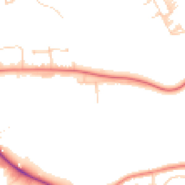 Daytime road noise heatmap for L9 7HA