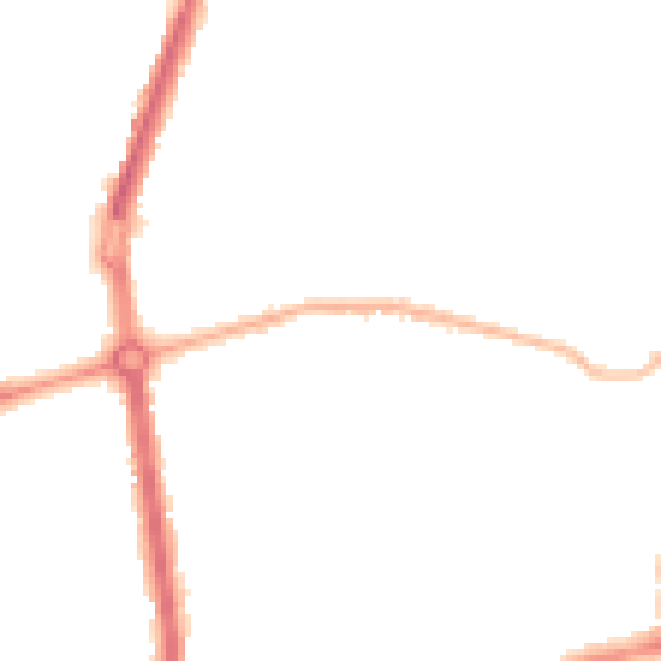 Night-time road noise heatmap for L9 8AG